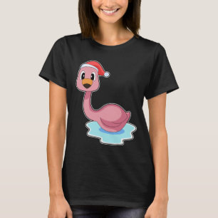 Flamingo Christmas Christmas hat T-Shirt