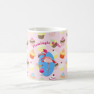 Flamingo Christmas Cocktails and Cupcakes! Custom Coffee Mug