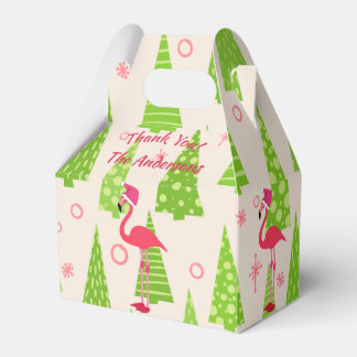 FLAMINGO Christmas Gable Boxes Personalised