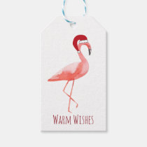 Flamingo Christmas gift tag | funny personalized