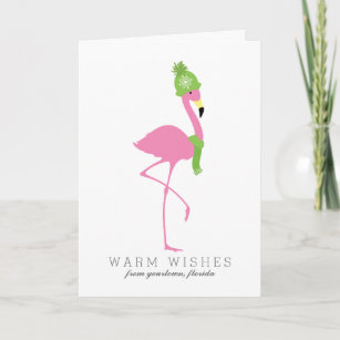 Flamingo Christmas Holiday Card