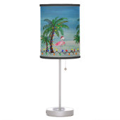 Flamingo Christmas Holiday table lamp (Left)
