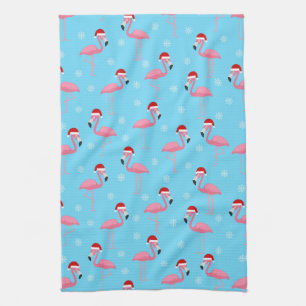 Flamingo Christmas Kitchen Towel
