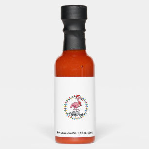 Flamingo Christmas Lights Holiday Hot Sauces