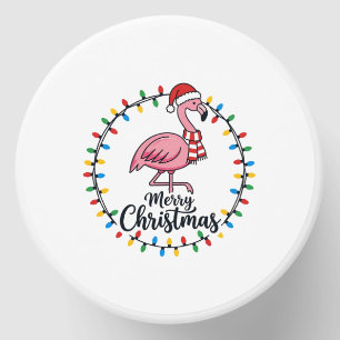 Flamingo Christmas Lights Holiday Mini Candle Favors