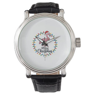 Flamingo Christmas Lights Holiday Watch