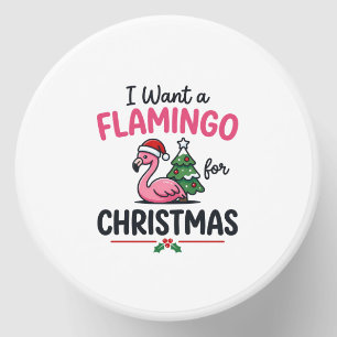 Flamingo Christmas Quote Vector Mini Candle Favors