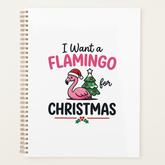 Flamingo Christmas Quote Vector Planner (Front)
