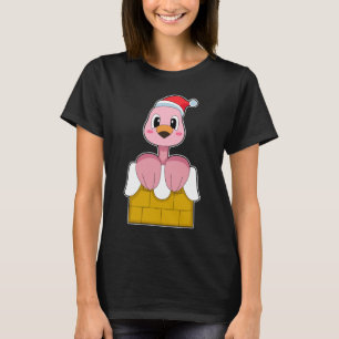 Flamingo Christmas Stone wall T-Shirt