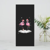 Flamingo Christmas Tree Santa Hat Light (Standing Front)