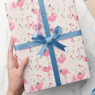 Flamingo christmas wrapping paper