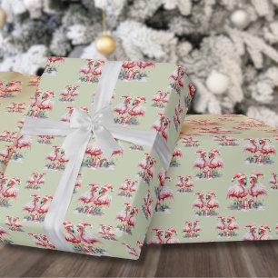 Flamingo Christmas Wrapping Paper