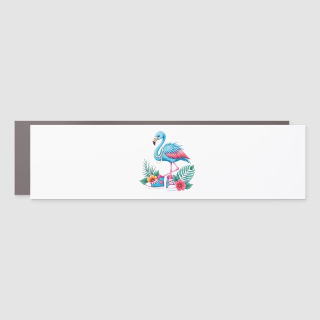Flamingo Chucks and Pearls Comma La Harris 2024 Car Magnet (Front)
