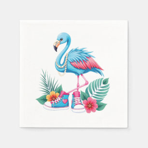 Flamingo Chucks and Pearls Comma La Harris 2024 Napkins