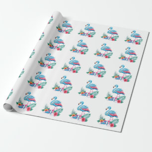Flamingo Chucks and Pearls Comma La Harris 2024 Wrapping Paper
