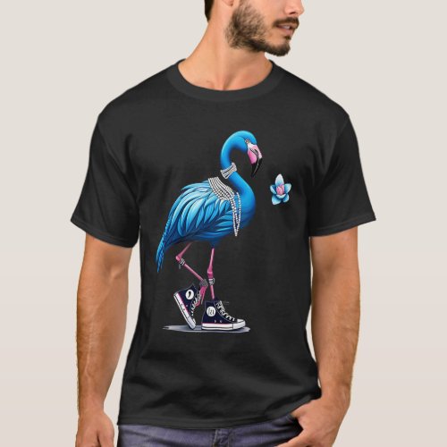 Flamingo Chucks And Pearls Comma La Kamala 2024  T_Shirt