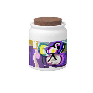 Flamingo clam summer candy jar
