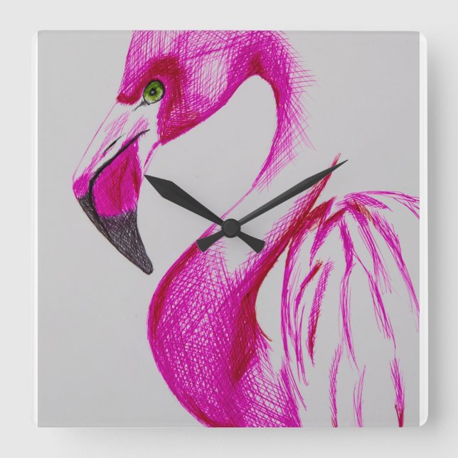 Flamingo clock (Front)