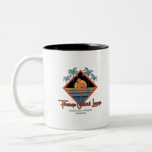Flamingo Cocktail Lounge Islamorada Two-Tone Coffee Mug
