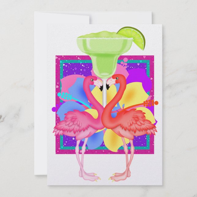 Flamingo Cocktail - SRF Invitation (Front)
