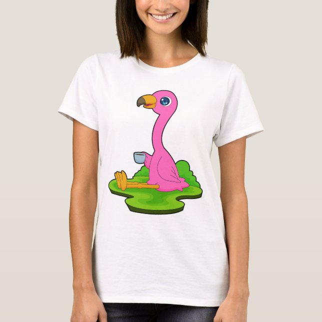 Flamingo Coffee Mug T-Shirt (Front)