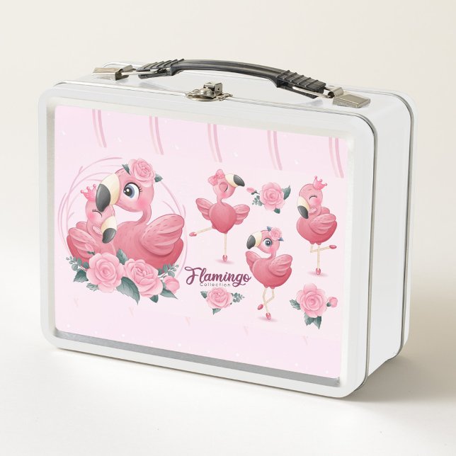 Flamingo Collection Metal Lunch Box (Creator Uploaded)