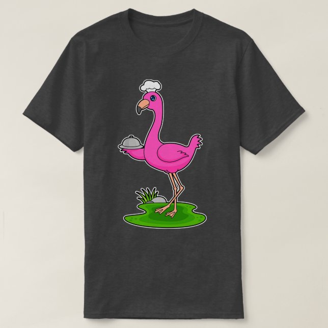 Flamingo Cook Platter T-Shirt (Design Front)