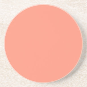 Flamingo Coral Peach Melon-Uptown Girl-Designer Drink Coaster