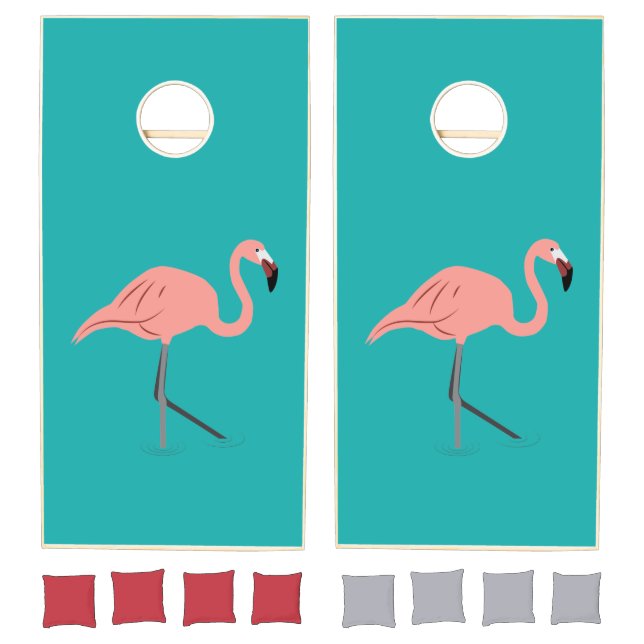 Flamingo Cornhole Set (Set)