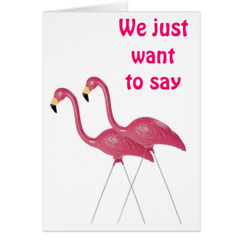 FLAMINGO COUPLE IS IN THE PINK ON YOUR 4Oth