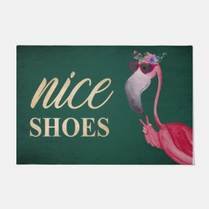 Flamingo Couple Welcome Mat,Flamingo Lover Rug