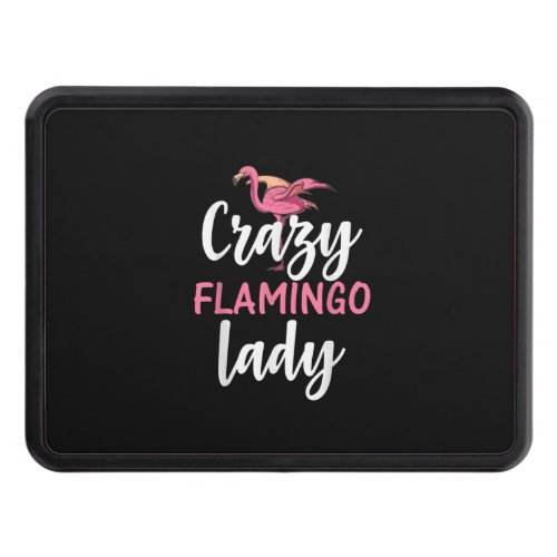 Flamingo _ Crazy Flamingo Lady Hitch Cover