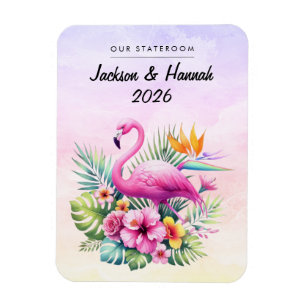 Flamingo Cruise Ship Stateroom Decor Magnet