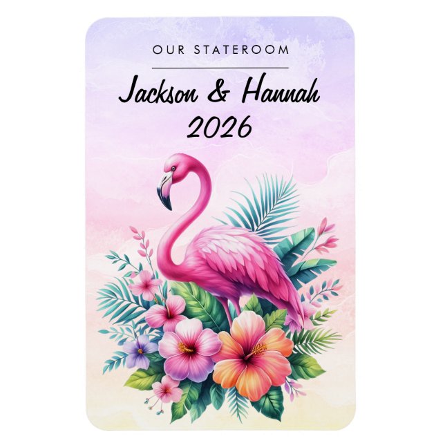 Flamingo Cruise Ship Stateroom Magnet (Vertical)