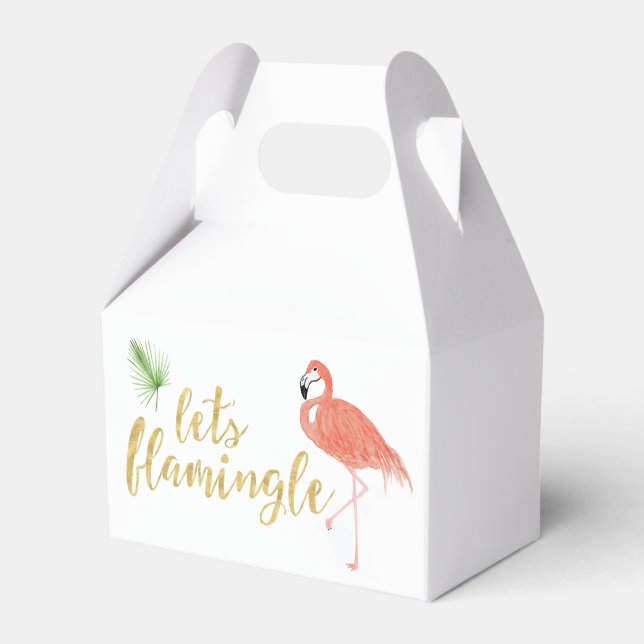 Flamingo Custom Gift Box - Gable (Front Side)