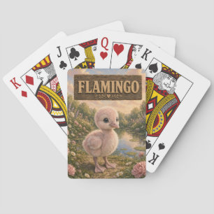 Flamingo Cute Baby Storybook Nursery Animal Poker Cards