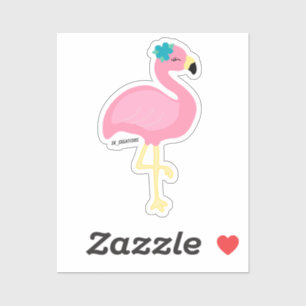 Flamingo Cutie Sticker