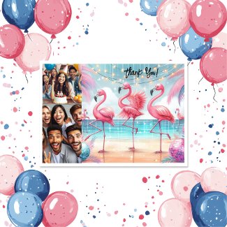 Flamingo Dance and Celebration Birthday Photo