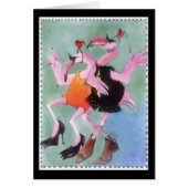 Flamingo Dance Cards (Front)