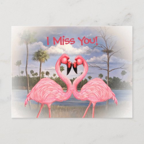 Flamingo Dance Postcard