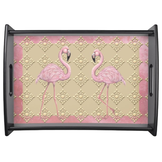 Flamingo Dance Serving Tray (Front)