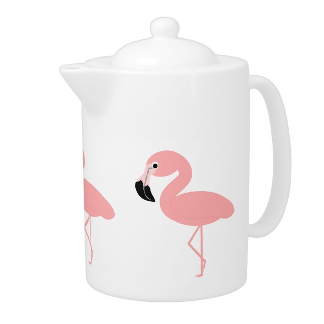 Flamingo Design Teapot (Right)