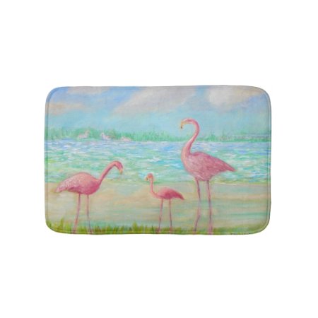 Flamingo Dreaming Bath Mat