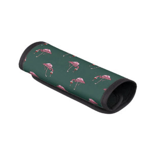 Flamingo Drinker Pattern Novelty Luggage Handle Wrap