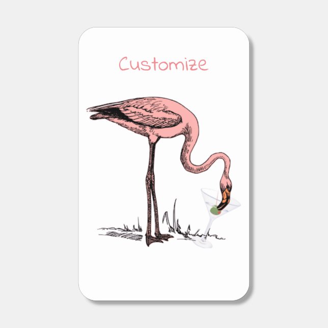 Flamingo Drinking Martini Thunder_Cove Matchboxes (Front)