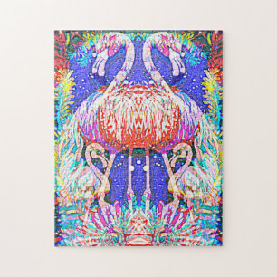 Flamingo Duet Jigsaw Puzzle