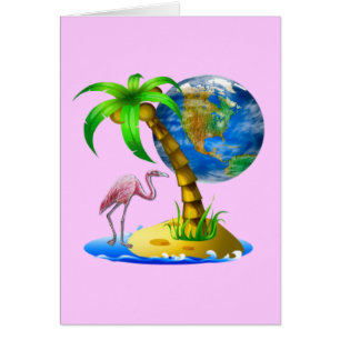 Flamingo Earth Cards