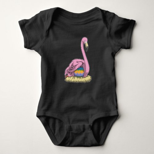 Flamingo Easter Easter egg Nest Baby Bodysuit
