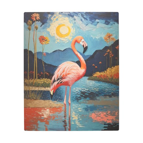 Flamingo Elegance Metal Print