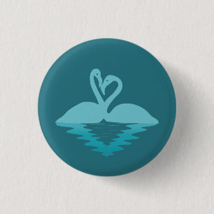 Flamingo Embrace Button